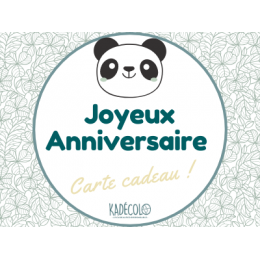carte cadeau anniversaire ecolo...